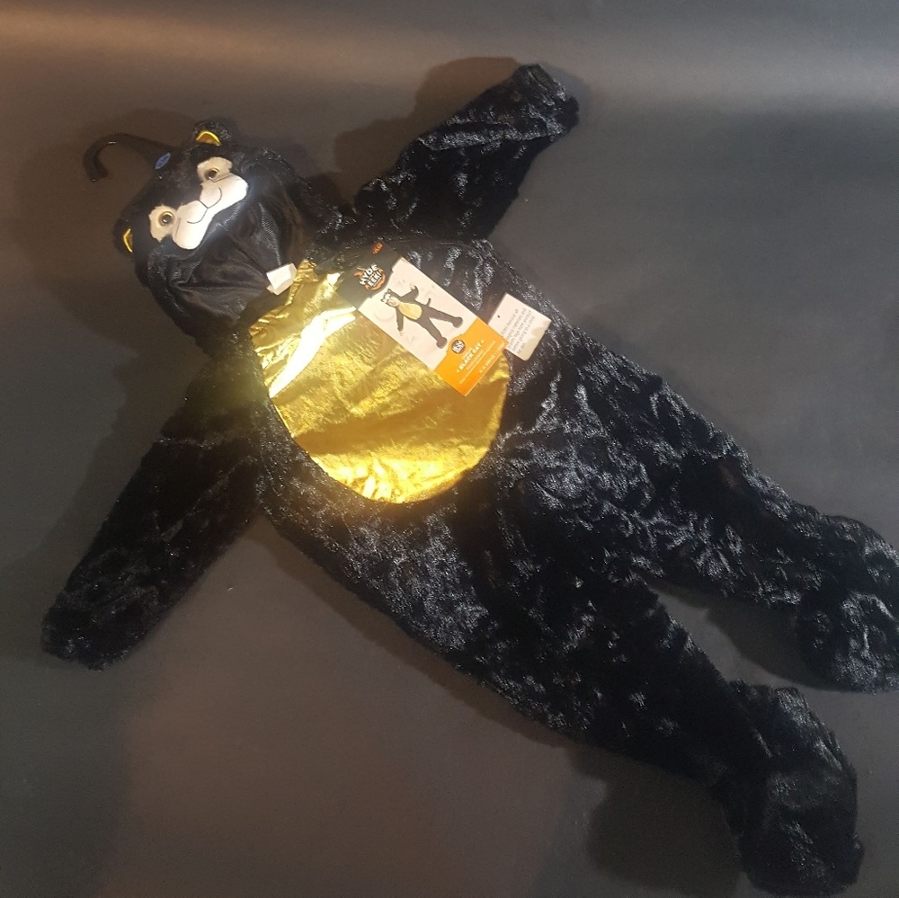 Halloween Cat Jumpsuit Costume with Hoodie